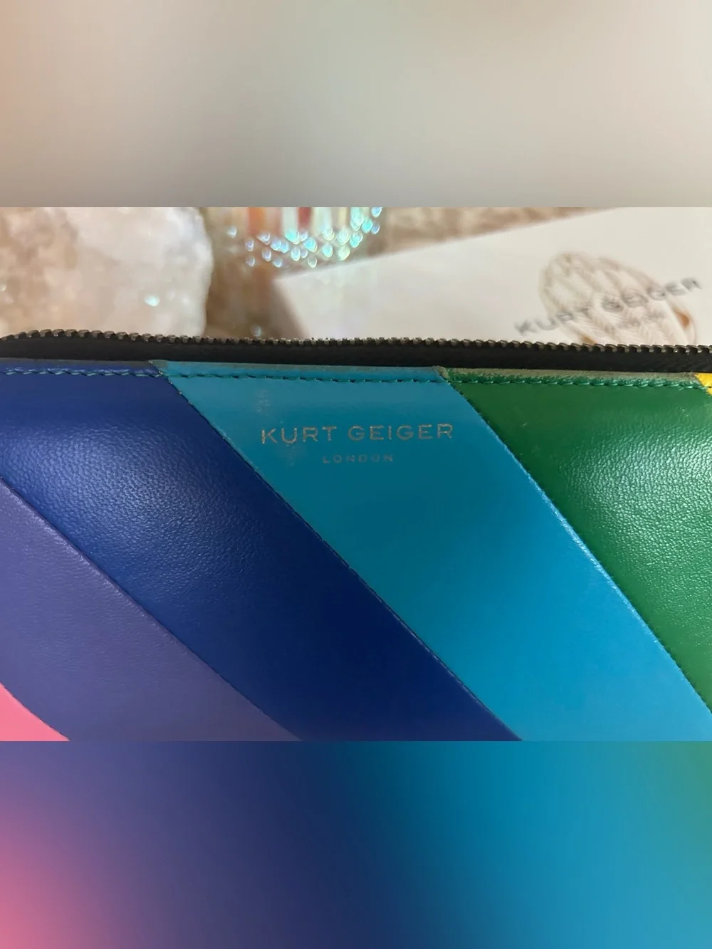 Kurt Geiger London Zip Around Leather Wallet - Picture 4 of 12